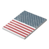 Not leidende amerikanische Flagge Notizblock (Rotiert)