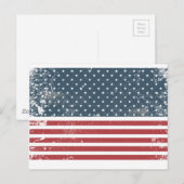 Not leidende amerikanische Flagge Postkarte (Vorne/Hinten)
