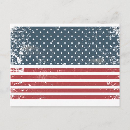 Not leidende amerikanische Flagge Postkarte (Vorderseite)