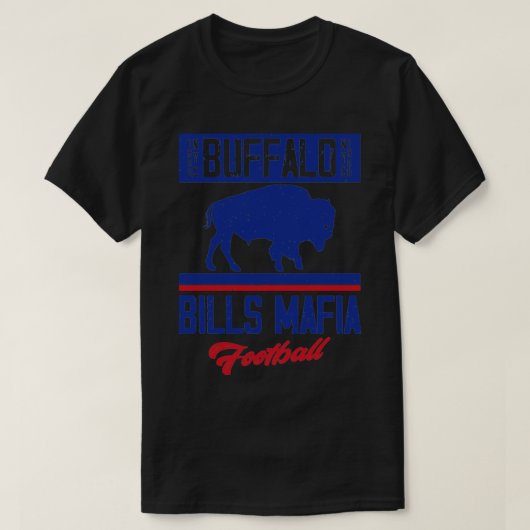 Not leidende Buffalo NYC 1960 Bills Mafia Football T-Shirt (Design vorne)