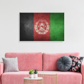 Not leidende Flagge Afghanistans Leinwanddruck (Insitu (Wohnzimmer))