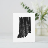 Not leidende Indiana-Staat-Kontur Postkarte (Stehend Vorderseite)