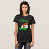 Not leidende Retro Niger Flag Niger Map Patriotic T-Shirt (Vorne ganz)