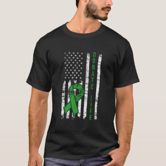 Not leidende Spende Leben USA Flaggenorgan Ney Spe T-Shirt