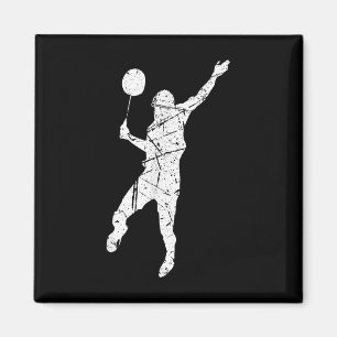Not leidende Sport Badminton Player Sporty Family  Magnet