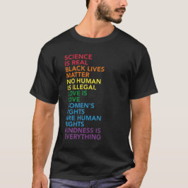 Not leidende Wissenschaft ist echte schwarze Leben T-Shirt
