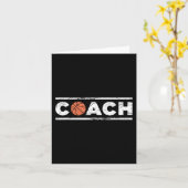Not leidender Basketballtrainer Karte (Gelbe Blume)