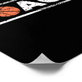Not leidender Basketballtrainer Poster (Ecke)