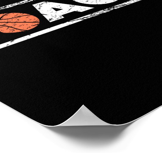 Not leidender Basketballtrainer Poster (Ecke)
