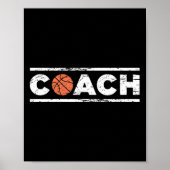 Not leidender Basketballtrainer Poster (Vorne)