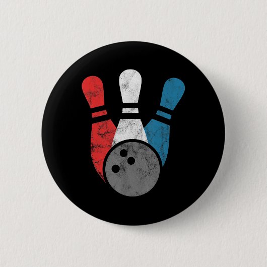 Not leidender Bowling für Männer Bowling Buttone u Button (Vorderseite)