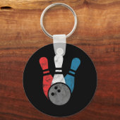 Not leidender Bowling für Männer Bowling Buttone u Schlüsselanhänger (Vorderseite)