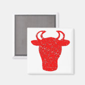 Not leidender Red Bull Head Magnet (Vorderseite/Rückseite)