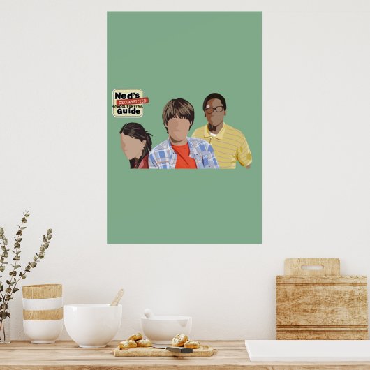 Not leidender Schulüberlebensleitfaden Poster (Küche)