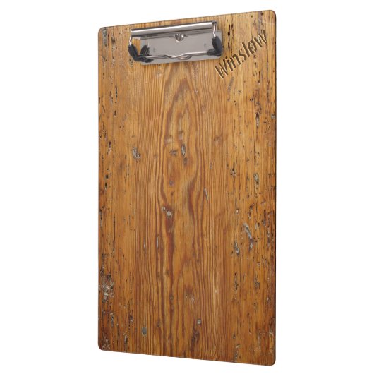 Not leidendes Holz (Personalisierte Zwischenablage Klemmbrett (Links)