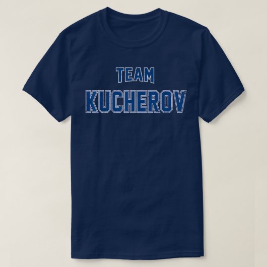 Not leidendes Team Kucherov Nachname Geschenkfamil T-Shirt (Design vorne)