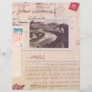 Not leidendes Vintages Collage Travel Scrapbook