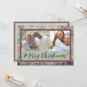 Not leidendes Weihnachtsfest verblasste Ornament-F Karte (Vorderseite/Rückseite Beispiel)