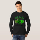 Not Lucky Simply Blessed Christian Shamrock St Pat T-Shirt (Vorne ganz)