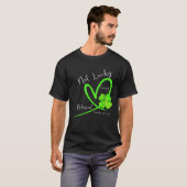 Not Lucky Simply Blessed Christian Shamrock St Pat T-Shirt (Vorne ganz)