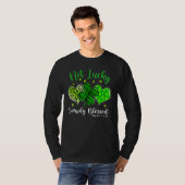 Not Lucky Simply Blessed Christian Shamrock St Pat T-Shirt (Vorne ganz)