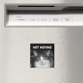 "Not Moving" Crabby Cat Magnet (In Situ (Geschirrspüler))