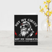 Not My Circus Not My Monkeys Funny Gorilla Saying Karte (Gelbe Blume)