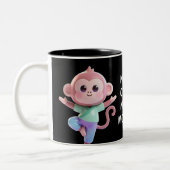 Not My Circus Not My Monkeys Zweifarbige Tasse (Links)