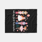 Not My First Nutcracker Ballet Sugar Fairy Plum Fu Fleecedecke (Vorderseite (Horizontal))