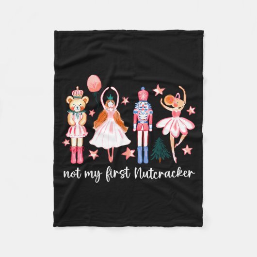 Not My First Nutcracker Ballet Sugar Fairy Plum Fu Fleecedecke (Vorderseite)