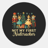 Not My First Nutcracker Sugar Plum Costume, Christ Runder Aufkleber (Vorderseite)