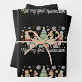 Not My First Nutcracker Sugar Plum Fairy Christmas Geschenkpapier Set (Beispiel)