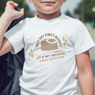 "Not My First Rodeo" Kindermädchen Cowboy zum zwei Kleinkind T-shirt