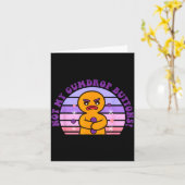 Not My Gumdrop Buttons Funny Design  Karte (Gelbe Blume)
