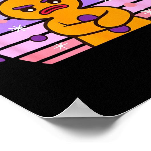 Not My Gumdrop Buttons Funny Design  Poster (Ecke)