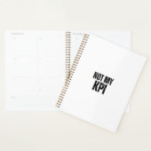 Not My KPI Daily Productivity Sarcasm Planner Planer (Anzeige)