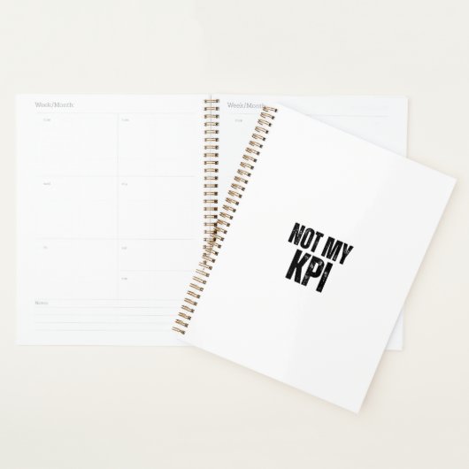 Not My KPI Daily Productivity Sarcasm Planner Planer (Anzeige)
