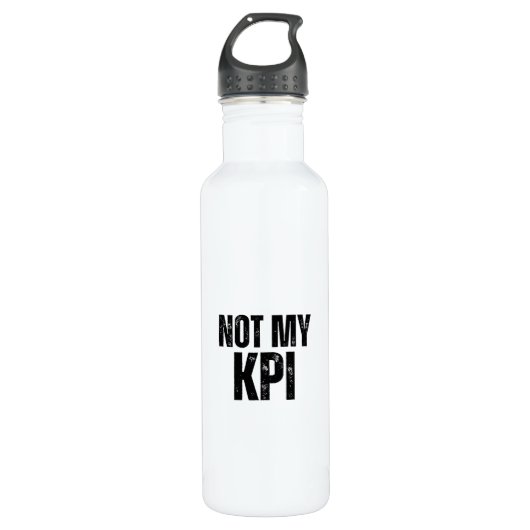 Not My KPI Insulated Minimalist  Edelstahlflasche (Vorderseite)