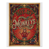 Not My Monkeys! Ringmaster, Red and Gold Poster (Vorderseite)