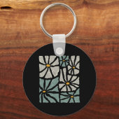 Not My President 2025 Retro Subtle Boho Floral Ant Schlüsselanhänger (Vorderseite)