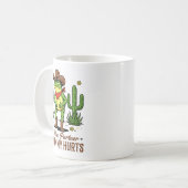 Not Now Partner My Tummy Hurts Funny Cowboy Frog M Kaffeetasse (Vorderseite Links)