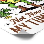 Not Now Partner My Tummy Hurts Funny Cowboy Frog M Poster (Ecke)