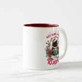 Not Now Santa I'm Reading Zweifarbige Tasse (VorderseiteRechts)