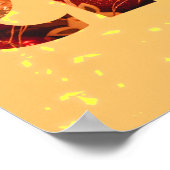 "Not Ordentliche Weihnachten" Schriftart Art & Red Poster (Ecke)