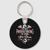 Not Procrastinating Side Quests Funny Rpg Gamer Dr Schlüsselanhänger (Vorderseite)