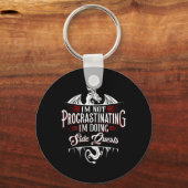 Not Procrastinating Side Quests Funny Rpg Gamer Dr Schlüsselanhänger (Vorderseite)
