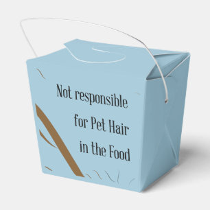 Not Responsible for Pet Hair in the Food Geschenkschachtel