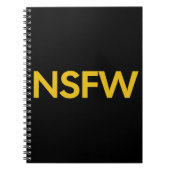 Not Safe For Work (NSFW) Notizblock (Vorderseite)