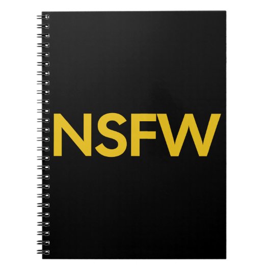 Not Safe For Work (NSFW) Notizblock (Vorderseite)