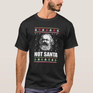 NOT SANTA Karl Marx Ugge Weihnachts-Sweater Xmas M T-Shirt